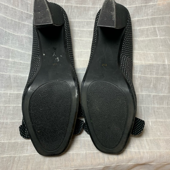 Ann Marino Polka dot block heel platform heels - Picture 10 of 11